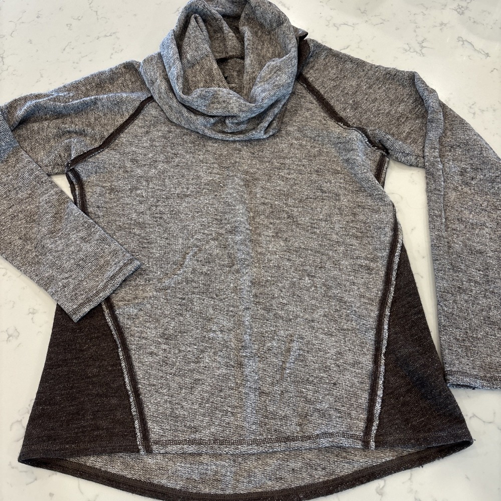 Kuhl Pullover‎ Cowl Neck Sweater Outdoor Athleisure Cotton Wool Blend Women MED